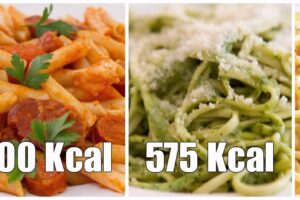 ¿Cuántas calorías hay en un plato de fideos?